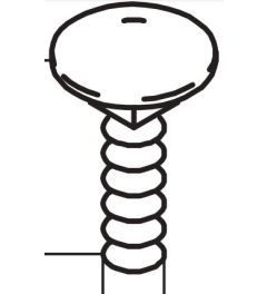 Bevestigingsschroef M6x20mm Elektrolyt. verzinkt