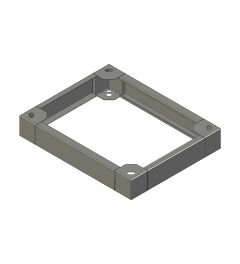 ZX sokkel B.600mm D.500mm H.100mm AISI304L (MX serie)