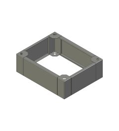 ZX sokkel B.600mm D.500mm H.200mm AISI304L (MX serie)