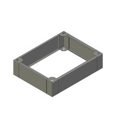 ZX sokkel B.600mm D.800mm H.200mm AISI304L (MX serie)