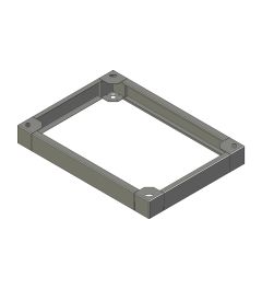 ZX sokkel B.800mm D.600mm H.100mm AISI304L (MX serie)