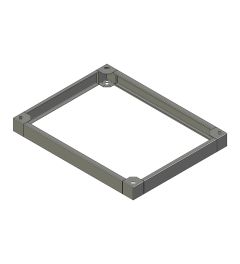 ZX sokkel B.1000mm D.800mm H.100mm AISI304L (MX serie)