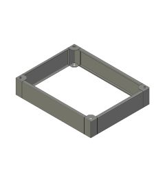 ZX sokkel B.1000mm D.800mm H.200mm AISI304L (MX serie)