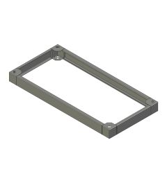 ZX sokkel B.1200mm D.600mm H.100mm AISI304L (MX serie)