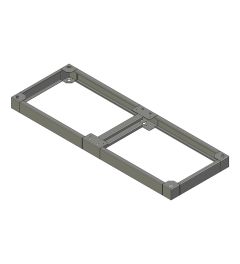 ZX sokkel B.1600mm D.600mm H.100mm AISI304L (MX serie)