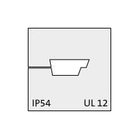 KT-ASI cable grommet, small, 1x ASI cable, gray