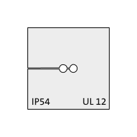 KT 2/ø2 cable grommet, small, 2x2mm, gray