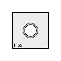AT-K-M 8x0.5 threaded grommet, small, gray