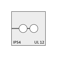 KT 2/ø5 cable grommet, small, 2x5mm, gray