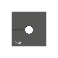 KT 5 cable grommet, small, 5-6mm, black