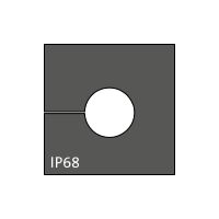 KT 8 cable grommet, small, 8-9mm, black