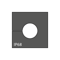KT 9 cable grommet, small, 9-10mm, black
