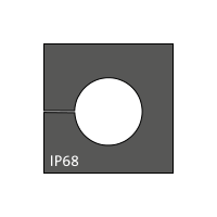 KT 11 cable grommet, small, 11-12mm, black