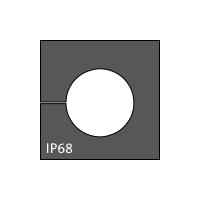 KT 12 cable grommet, small, 12-13mm, black