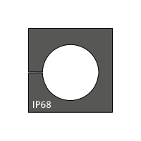 KT 14 cable grommet, small, 14-15mm, black
