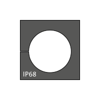 KT 15 cable grommet, small, 15-16mm, black