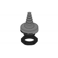 KEL-DPF 25/ 3-12 grijs kabelinvoer, 3-12mm, met moer, M25