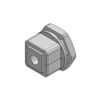KVT 32+KGM-SUB-D9 wartel 2 delen M32, met moer SUB-D9, grijs
