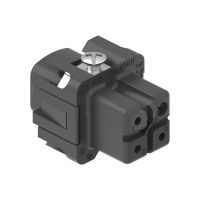 Binnenwerk Schroef 3P+A, 10A, 250V, 21.21, Female, zwart