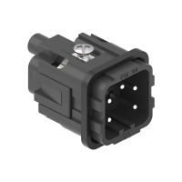 Binnenwerk Schroef 4P+A, 10A, 250V, 21.21, Male, zwart
