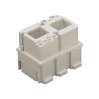 MIXO RJ45, adapter voor 2xRJ45+8P, 10A, 250V, Female