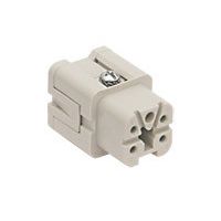 Binnenwerk Veerklem 4P+A, 10A, 400V, 21.21, Female