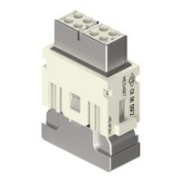 MIXO Megabit krimp 8P, 10A, 50V, 2x kabel, Female