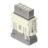 MIXO Megabit krimp 8P, 10A, 50V, Female