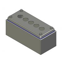 HD Drukknopkast 90mm 200mm D.85mm 5 gaten M22
