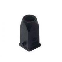 Stekkerhuis recht CK-Type, 2 nokken, rubber, M20, 21.21, zw