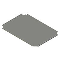 Bodemplaat voor sokkel B.800 mm D.600mmAISI304L