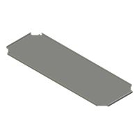 Bodemplaat voor sokkel B.1000 mm D.400mmAISI304L