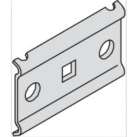 Koppelplaat RVS AISI316