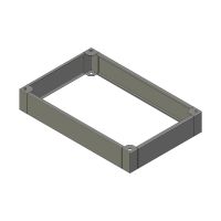 ZX sokkel B.1200mm D.800mm H.200mm AISI304L (MX serie)