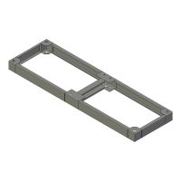 ZX sokkel B.1600mm D.500mm H.100mm AISI304L (MX serie)