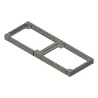 ZX sokkel B.1600mm D.600mm H.100mm AISI304L (MX serie)