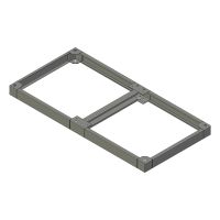 ZX sokkel B.1600mm D.800mm H.100mm AISI304L (MX serie)