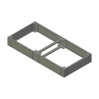 ZX sokkel B.1600mm D.800mm H.200mm AISI304L (MX serie)