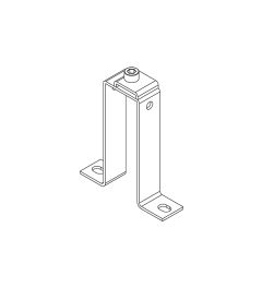 MF-B90 mounting bracket+clip for 10×3mm busbars