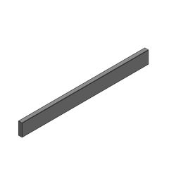 SSK 10x3mm bus bar lengte 1000mm