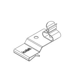 PFK2-A/SKL 01 EMC shield clamp(2x), plate thickness 1.5-2mm