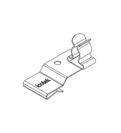 PFK2-A/SKL 03 EMC shield clamp(2x), plate thickness 1.5-2mm