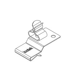PFK2-A/SKL 10 EMC shield clamp(2x), plate thickness 1.5-2mm
