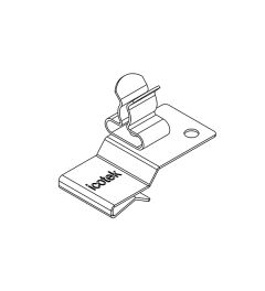 PFK2-A/SKL 20 EMC shield clamp(2x), plate thickness 1.5-2mm