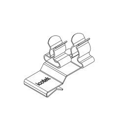 PFK2-A/SKL 23 EMC shield clamp(2x), plate thickness 1.5-2mm