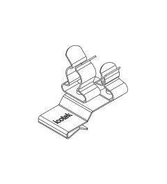 PFK2-A/SKL 41 EMC shield clamp(2x), plate thickness 1.5-2mm