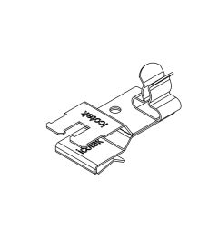 PFKZ2-A/SKL 02 EMC shield clamp(2x), plate thickness 1.5-2mm