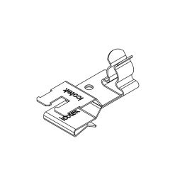 PFKZ2-A/SKL 03 EMC shield clamp(2x), plate thickness 1.5-2mm