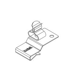 PFK2-B/SKL 10 EMC shield clamp(2x), plate thickness 2-3mm