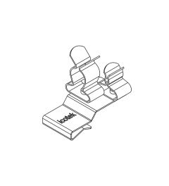 PFK2-B/SKL 41 EMC shield clamp(2x), plate thickness 2-3mm